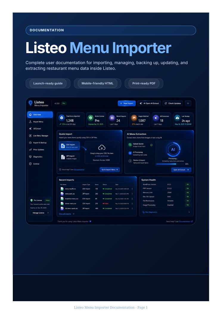 Documentation preview